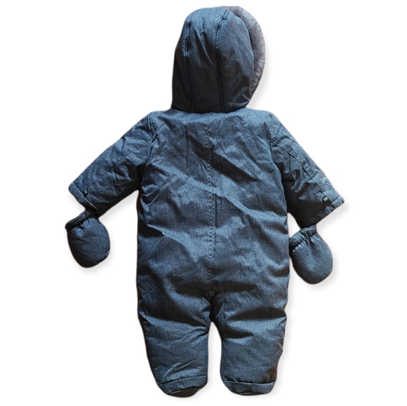 Pram suit 1pc snow suit with mittens - Picture 2 of 4